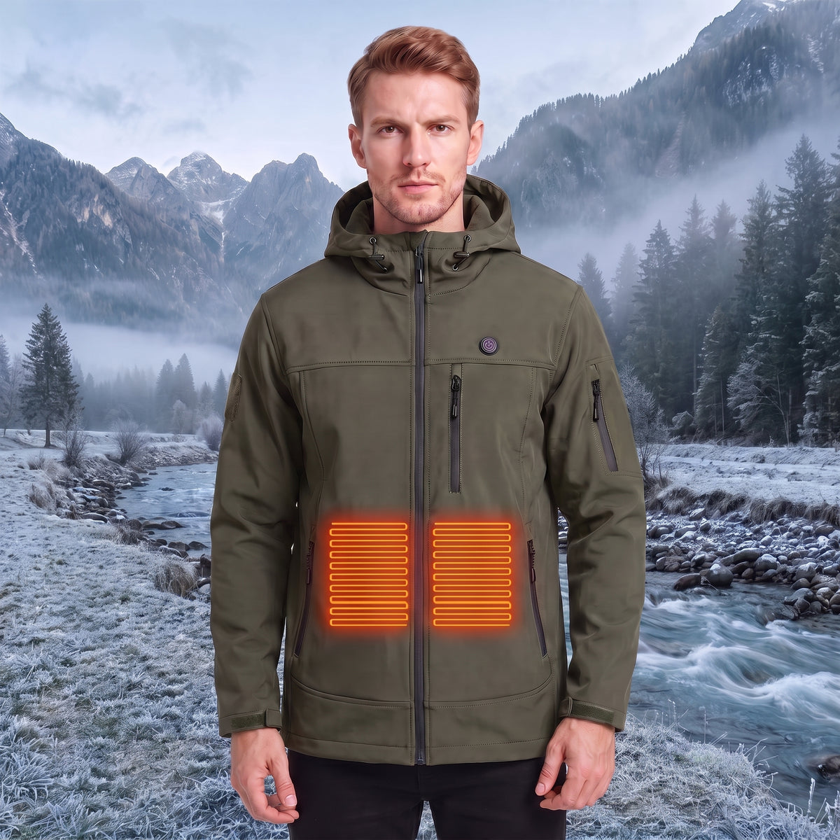 Men’s 10-Zone Heated Softshell Jacket