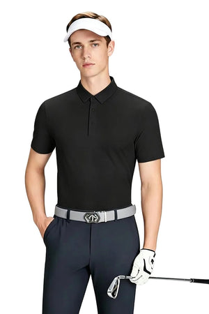 Men’s #Black Golf Polo Shirt