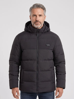 Men's Black Heated Padded Jacket