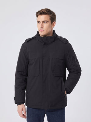 Mens #Black Heated Softshell Jacket