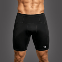 Men’s Black Performance Compression Shorts