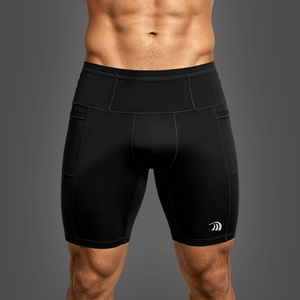 Men’s #Black Performance Compression Shorts