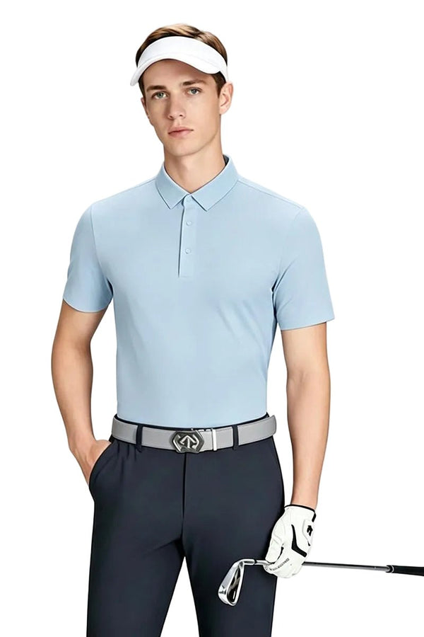 Men’s #Blue Golf Polo Shirt