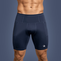 Men’s Blue Performance Compression Shorts
