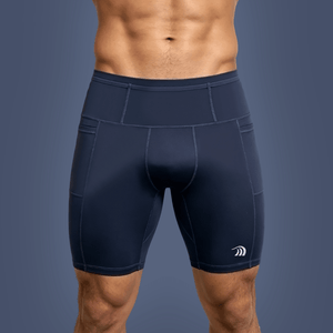 Men’s #Blue Performance Compression Shorts