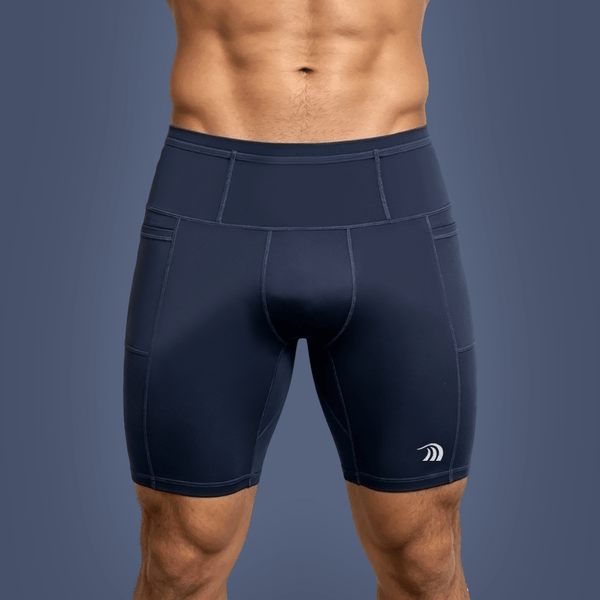 Men’s #Blue Performance Compression Shorts