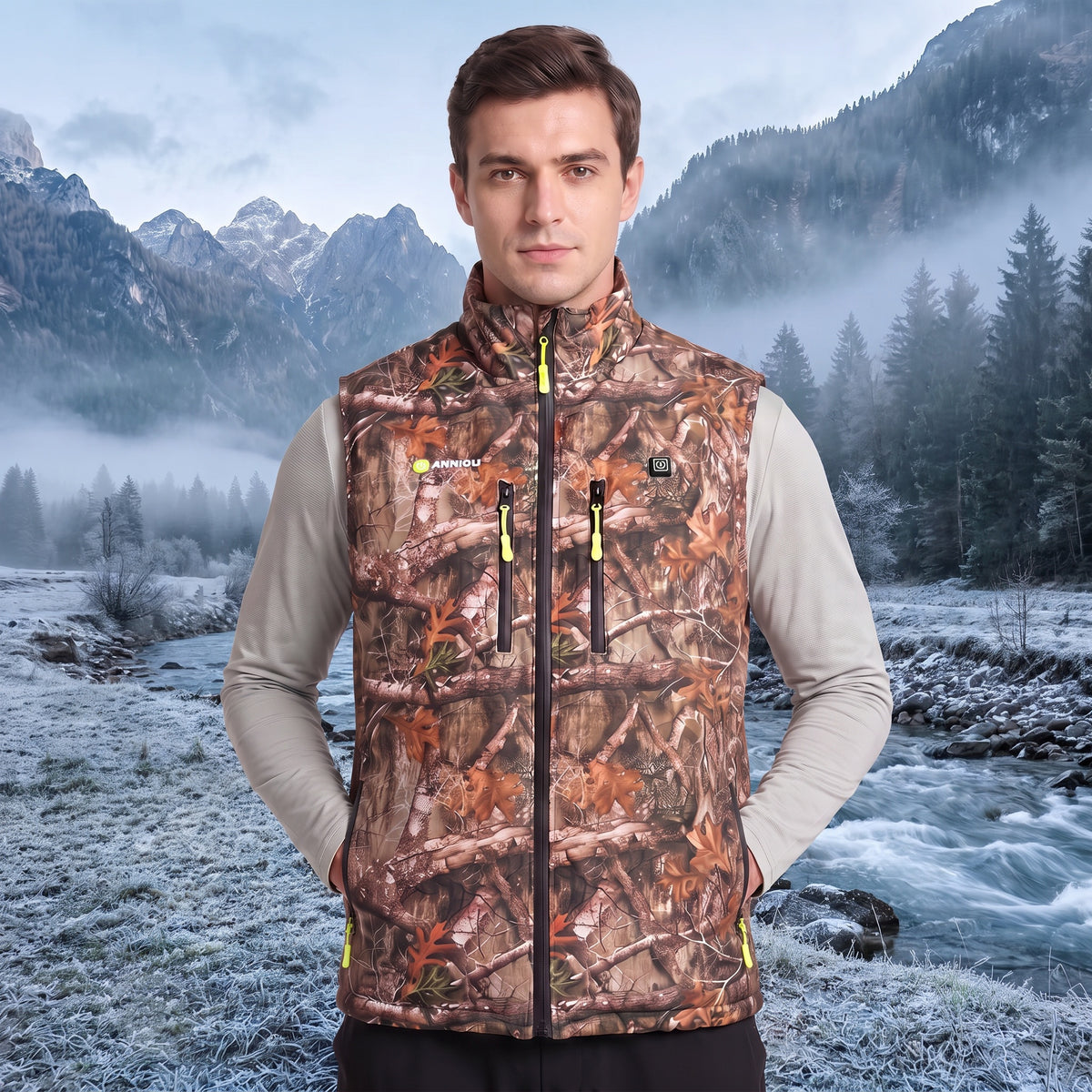 Men's Camouflage Heated Vest