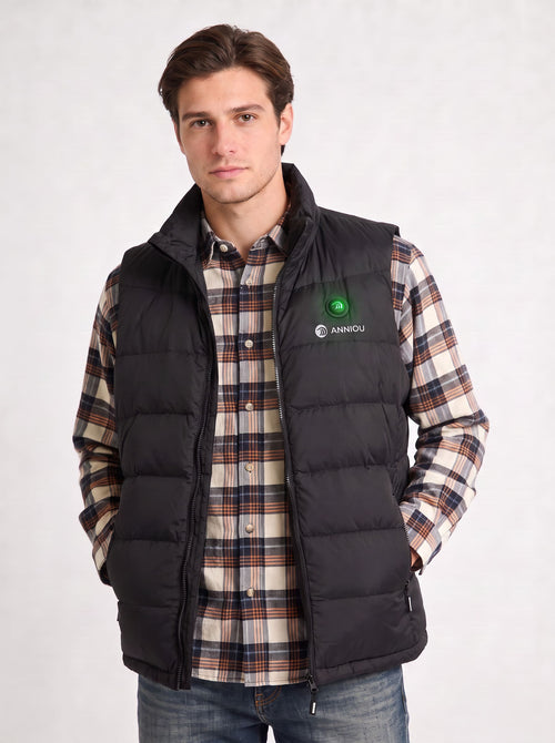 mens classic heated vest in black