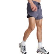 Men's Faux  gray Two Piece Athletic Shorts 