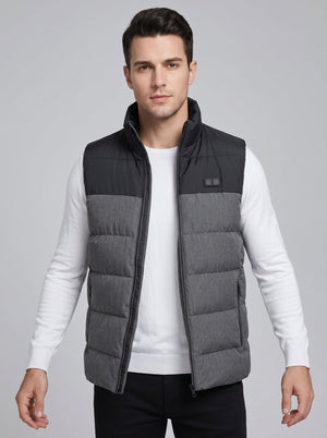 Men's #Gray Electric Warming Sleeveless Jacket