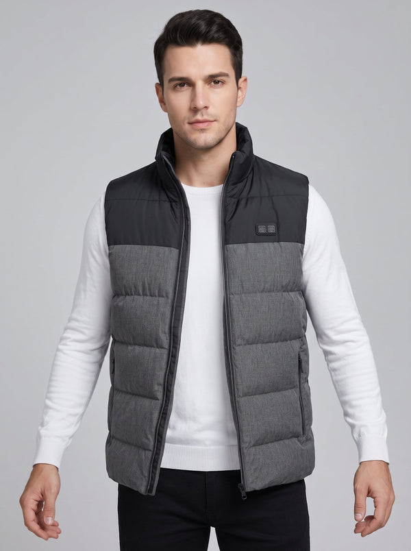 Men's #Gray Electric Warming Sleeveless Jacket