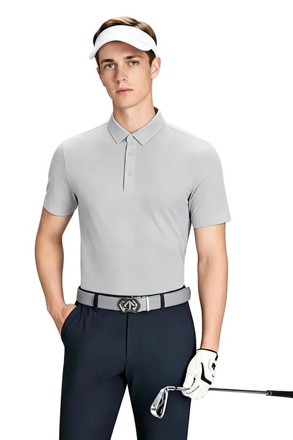 Men’s #Grey Golf Polo Shirt