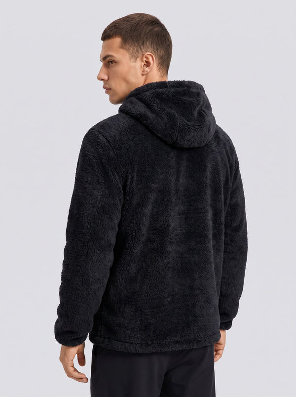 Men's Heated Fleece Hoodie back