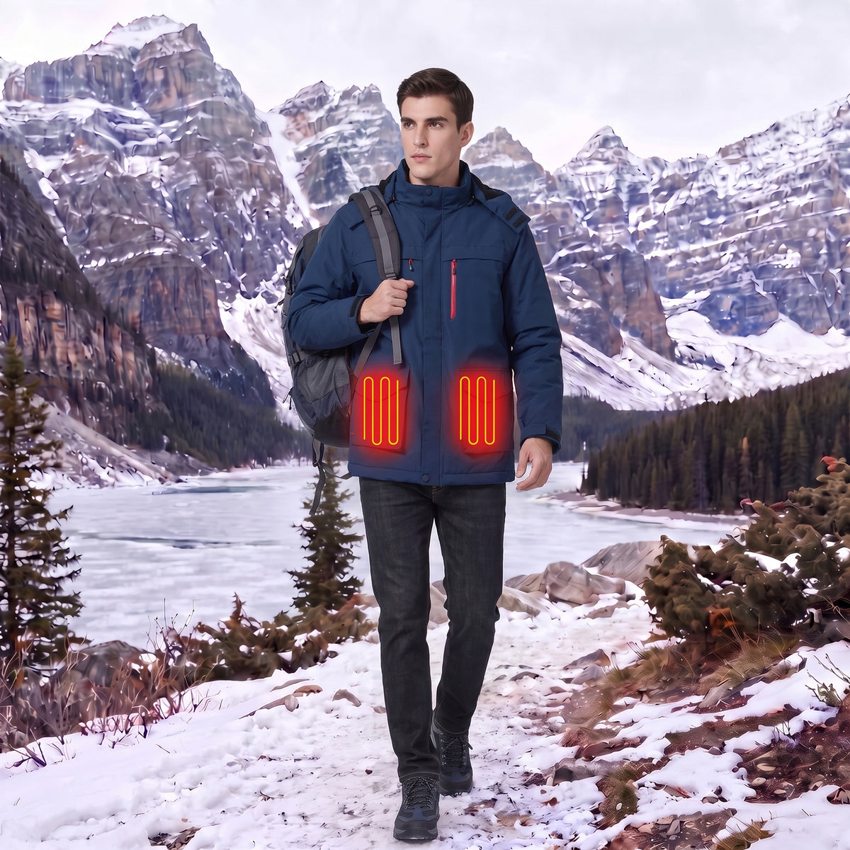 Mens Heated Outdoor Jacket