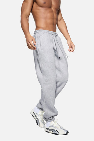 Mens #LightGrey Heavyweight Fleece Lined Joggers