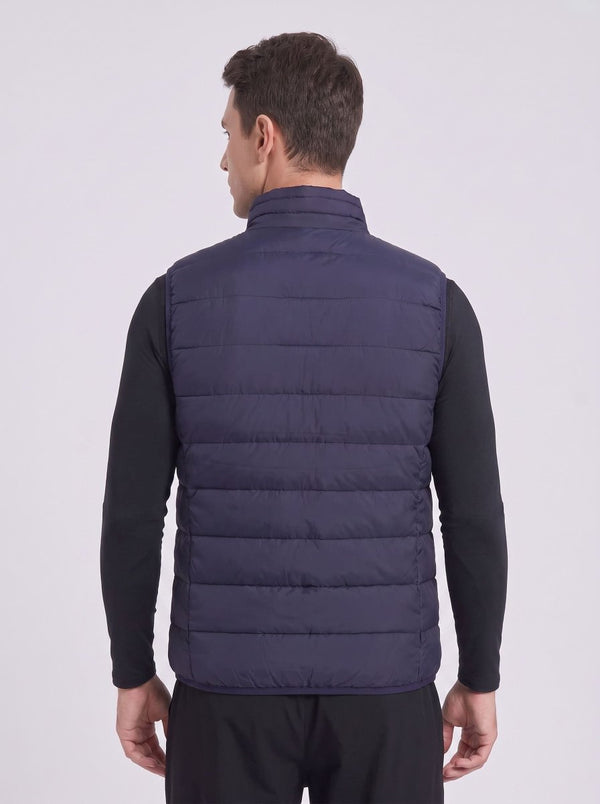 Men's Navy Heated Gilet back