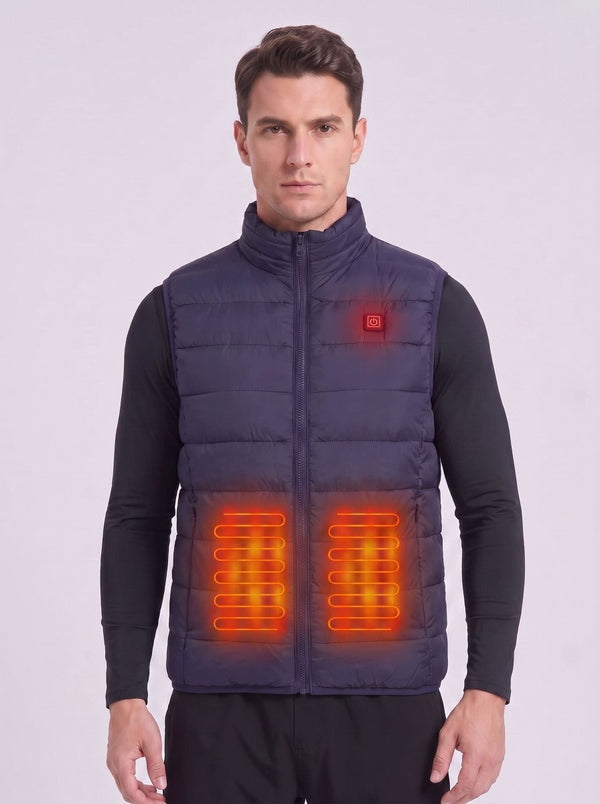 Men's Navy Heated Gilet with 2 heat zones