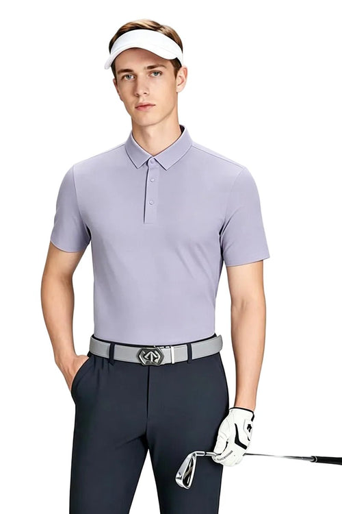 Men’s #Purple Golf Polo Shirt