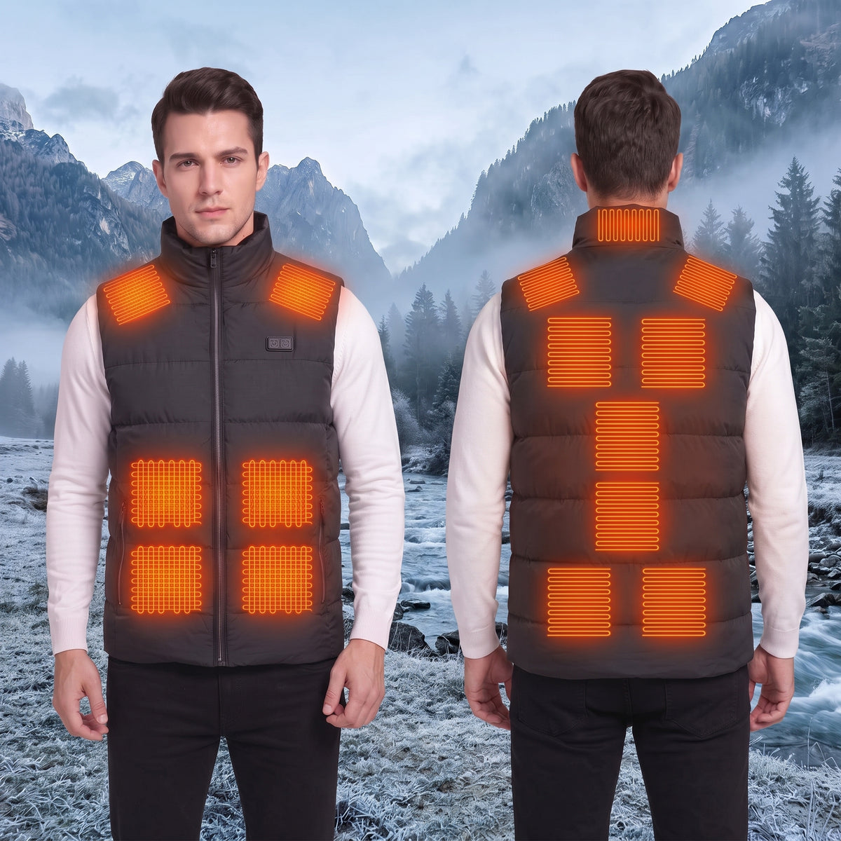 Men's Heated Puffer Gilet