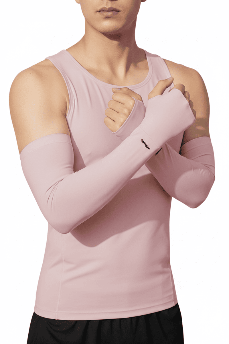 Men's pink UV Cooling Arm Sleeves