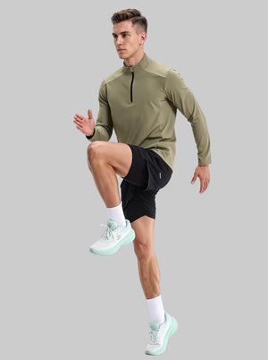 Men's #armygreen quick dry zipper hoodies