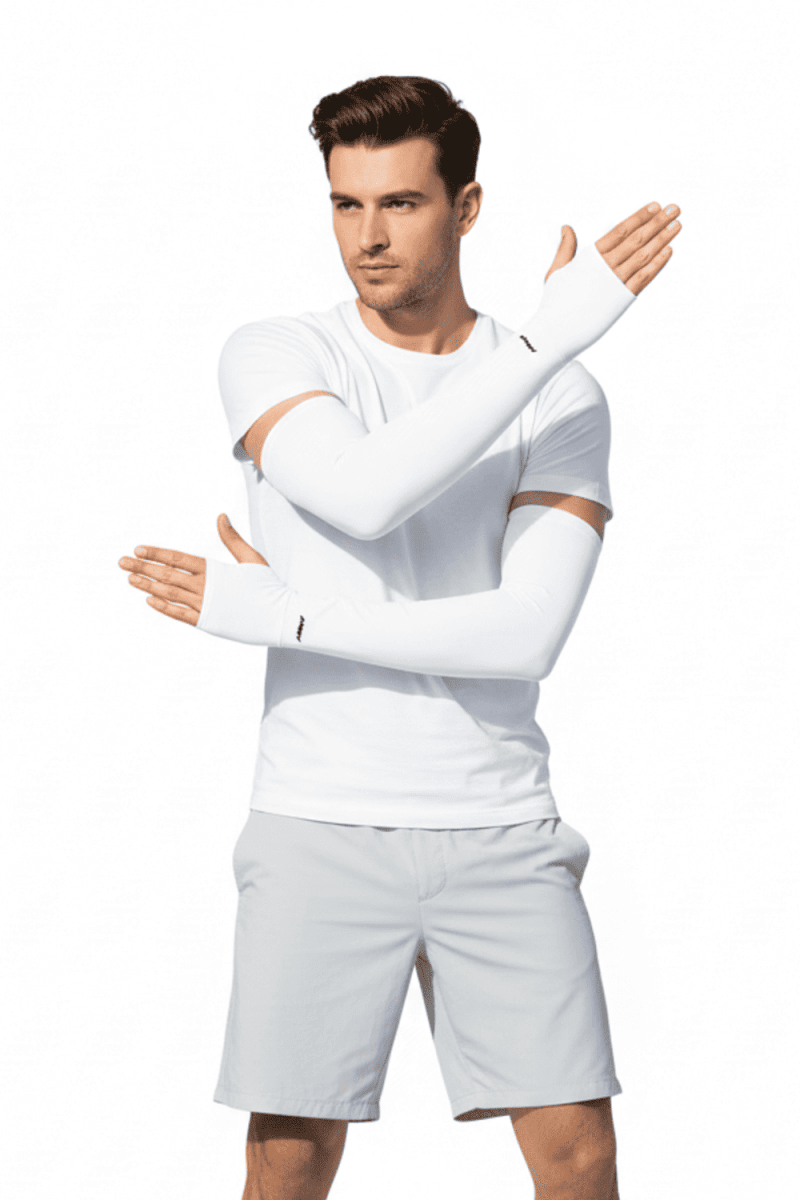 Men's whitemUV Cooling Arm Sleeves