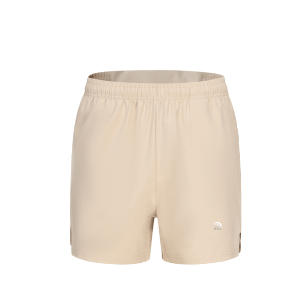 Mens Beige 7 Inch Quick-Dry Training Shorts
