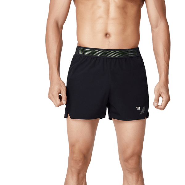 Mens Black Breathable Athletic Shorts