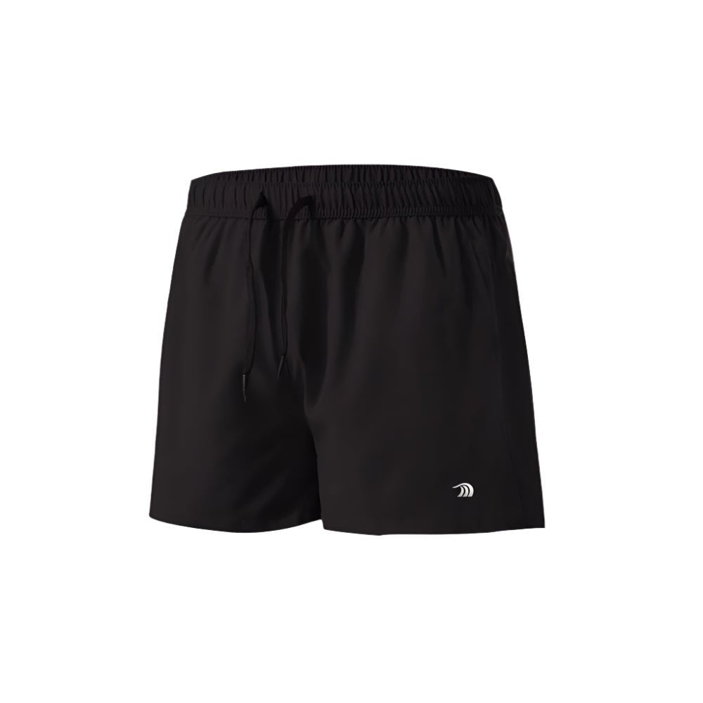 Mens Black Breathable Workout Shorts