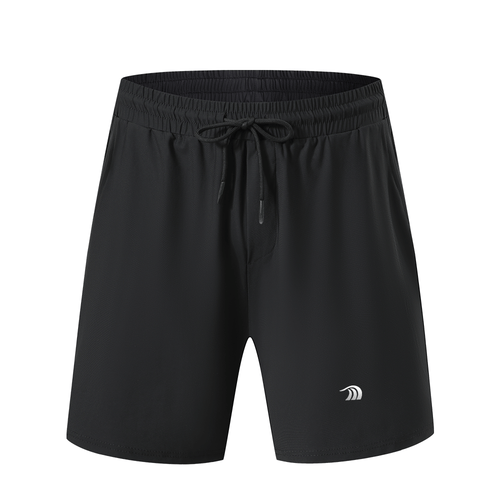 Mens Black Ice Silk Gym Shorts