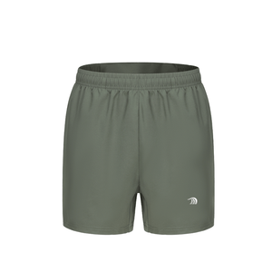 Mens Green 7 Inch Quick-Dry Training Shorts