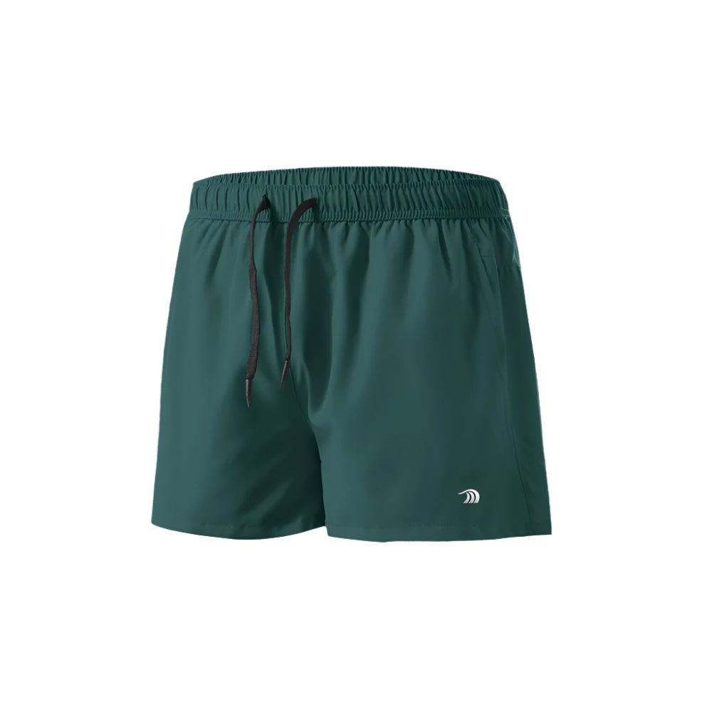 Mens Green Breathable Workout Shorts