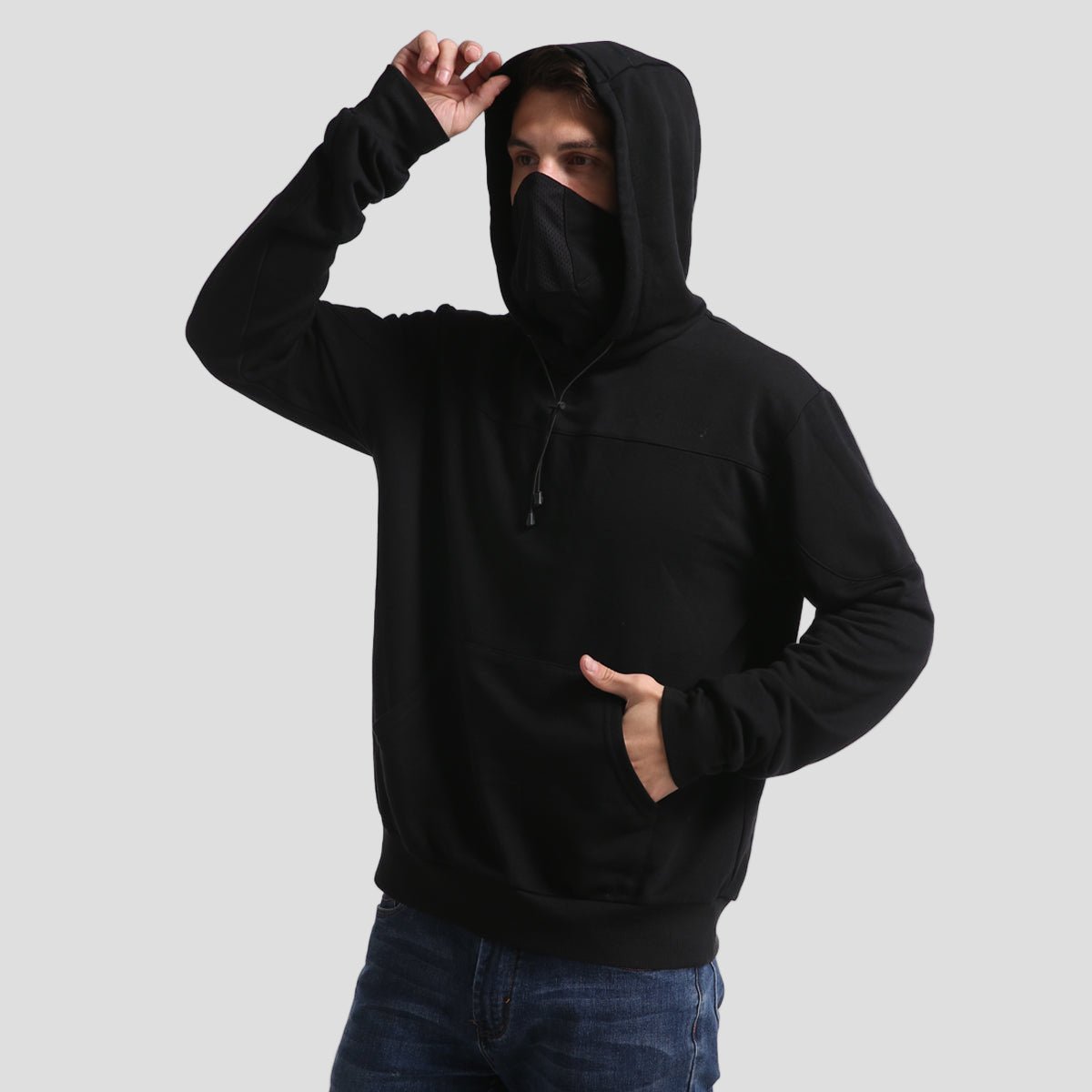 Mens Masked Hoodie