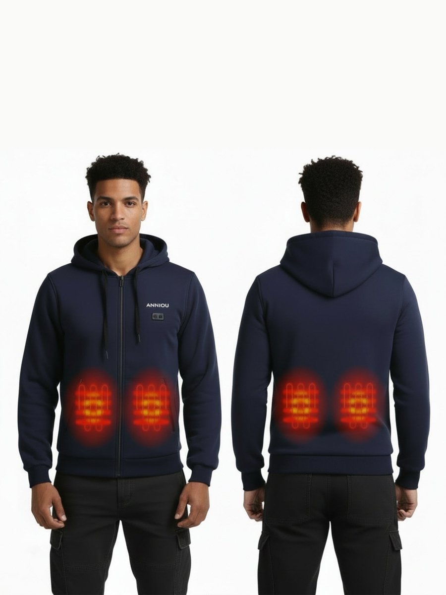 Heated Zip Up Hoodie
