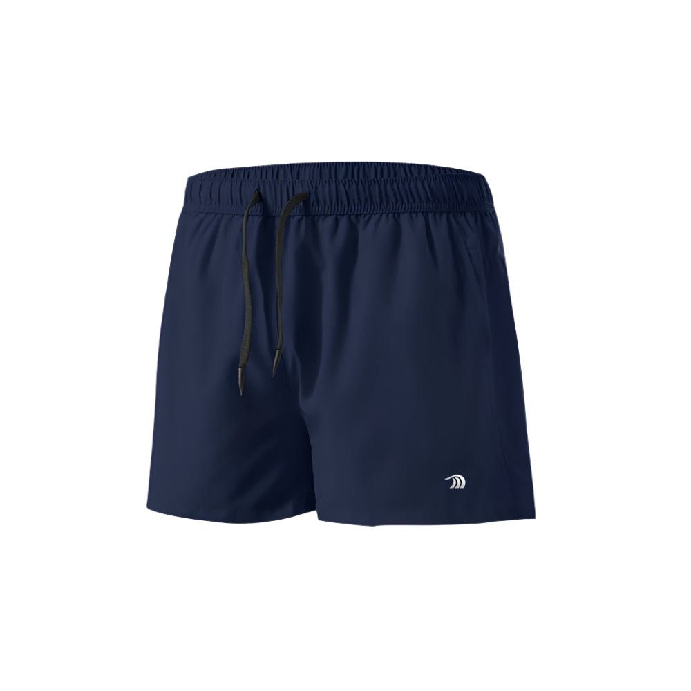 Mens Navy Blue Breathable Workout Shorts