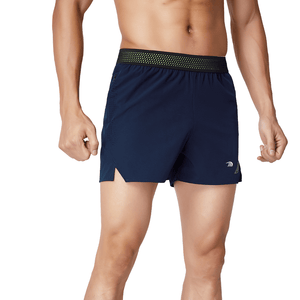Mens Navy Breathable Athletic Shorts