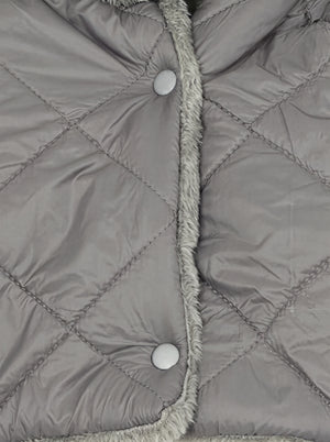 Multiple Button Design with #grey Heated Long Scarf