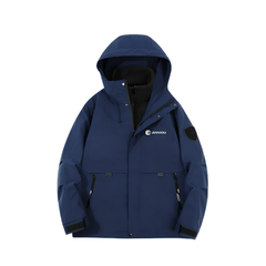 Navy Blue Anniou Waterproof 3 in 1 Fleece Jacket