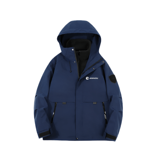 Navy Blue Anniou Waterproof 3 in 1 Fleece Jacket