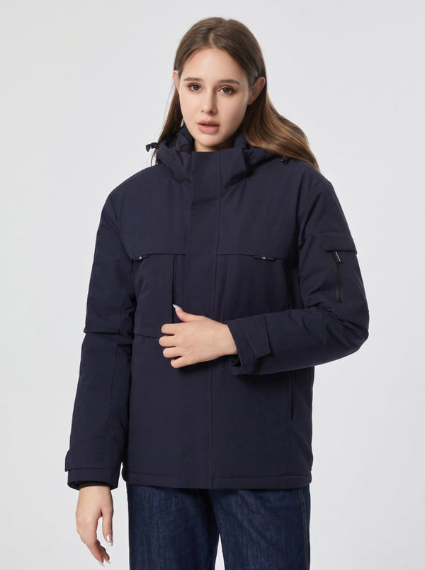 #NavyBlue Dual Control Heated Softshell Jacket