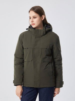#NavyGreen Dual Control Heated Softshell Jacket