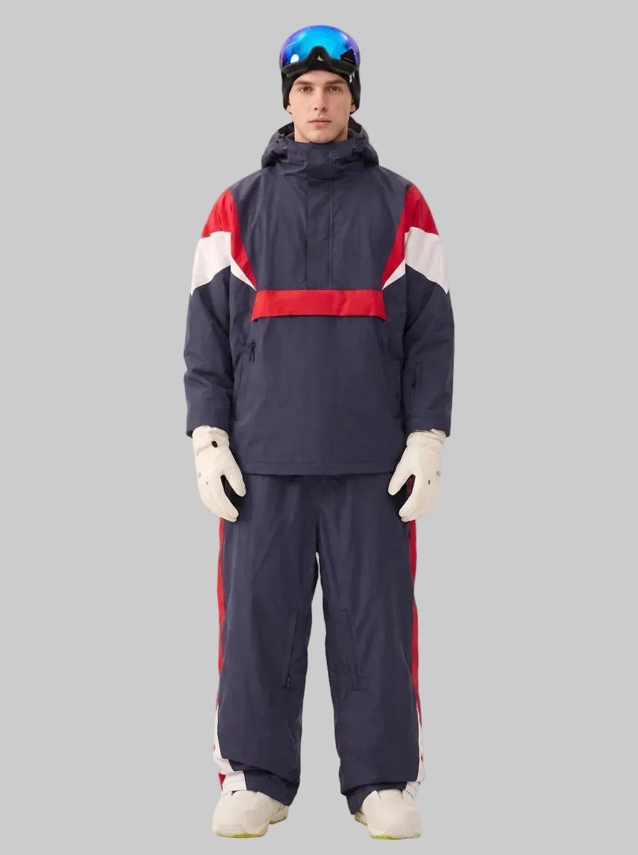 #Navy Men's Ski Jacket & Trouser Set