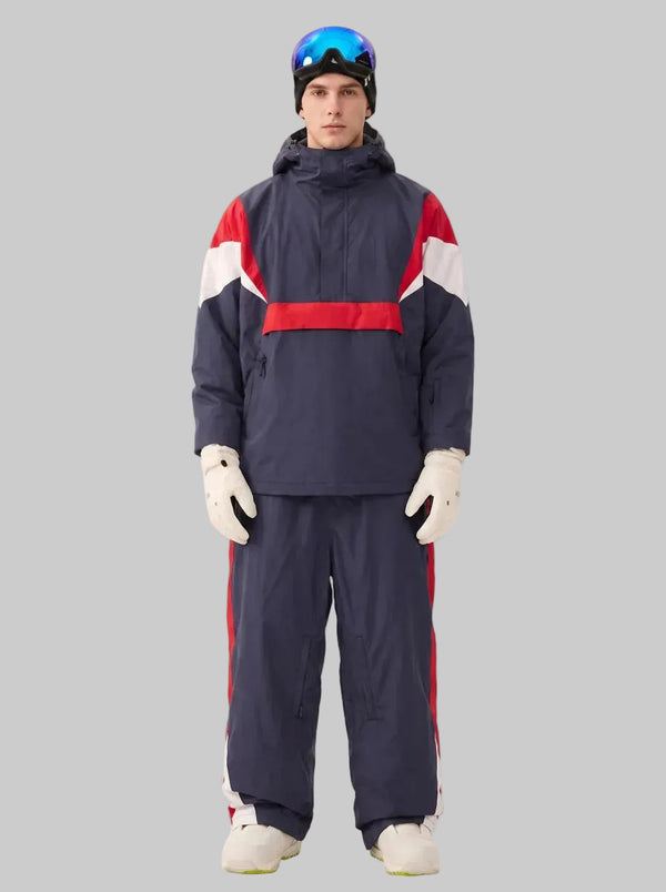 #Navy Men's Ski Jacket & Trouser Set