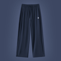 Navy Wide Leg Cooling Pants UPF 50+