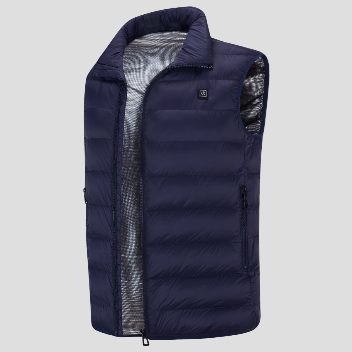 Navy blue Heated puffer vest 