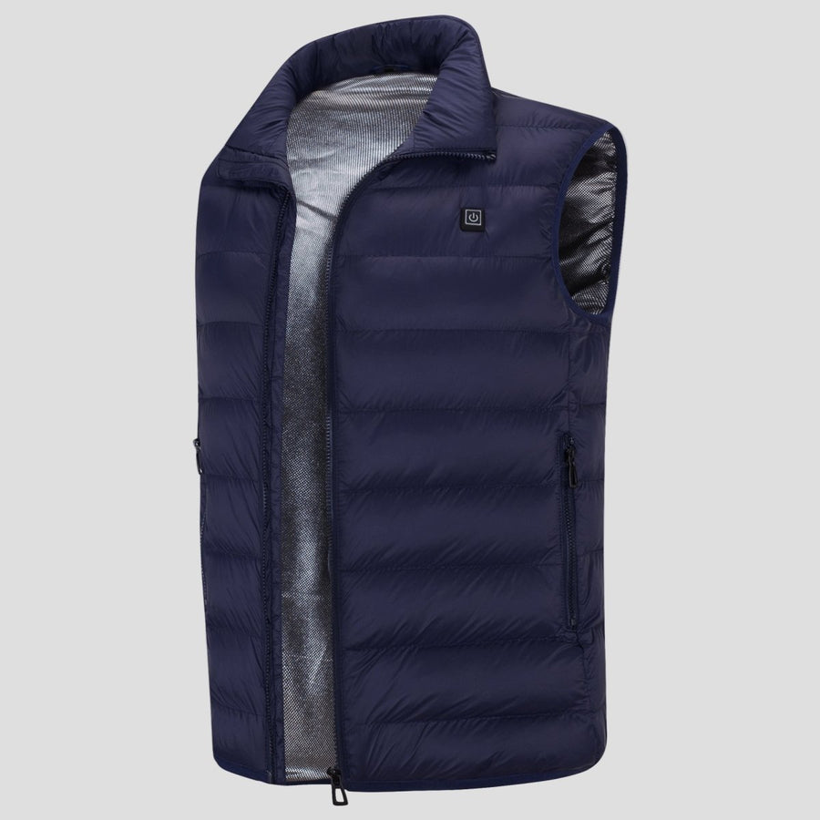 Navy blue Heated puffer vest 