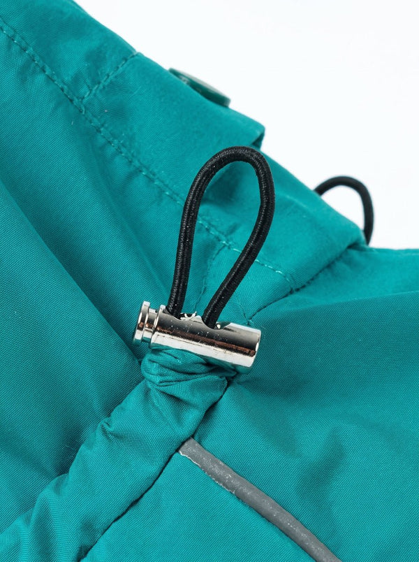 Neck circumference adjustment drawstring