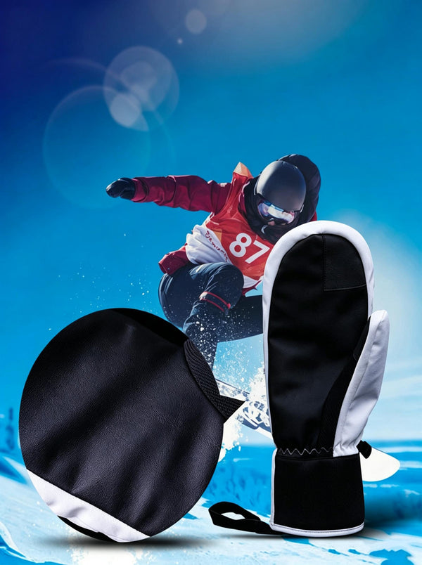 Non‑slip PU Palm snow mittens