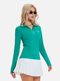 UPF 50+ Long-Sleeve Pickleball Polo