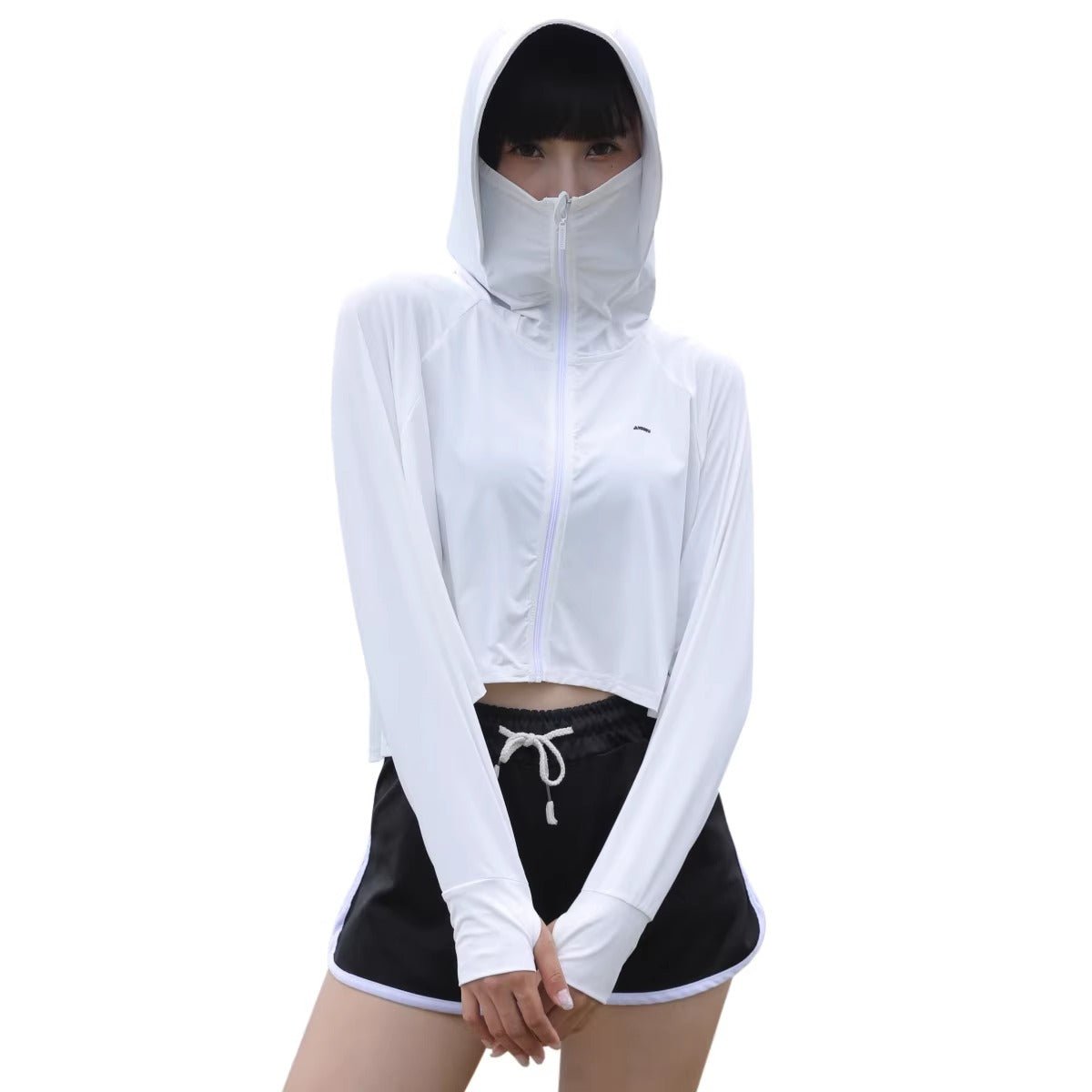 Zip Up Thumbhole Hooded Jacket UPF50+